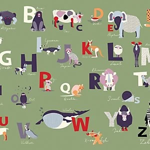 Image of ohpopsi Alphabet Wall Mural Multi 14.4m L