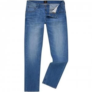Image of Lee Daren Bright Sea Straight Leg Jeans - Denim Light Wash