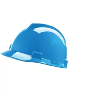 Image of GV151 V-Gard Safety Helmet, Pushkey Sliding Suspension, Blue