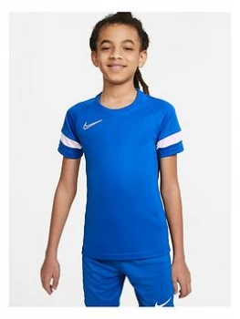 Image of Boys, Nike Junior Academy 21 Dry T-Shirt - Blue Size S