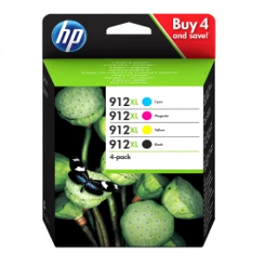 Image of HP 912XL Black and Tri Colour Ink Cartridge
