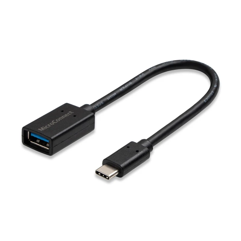 Image of Microconnect USB3.1CAF02BH USB cable USB 3.2 Gen 1 (3.1 Gen 1) 0.2 m U