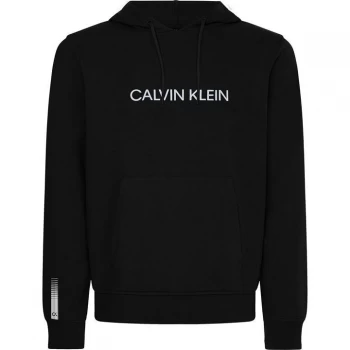 Image of Calvin Klein Performance Essential OTH Logo Hoodie - CK Black/Acid L