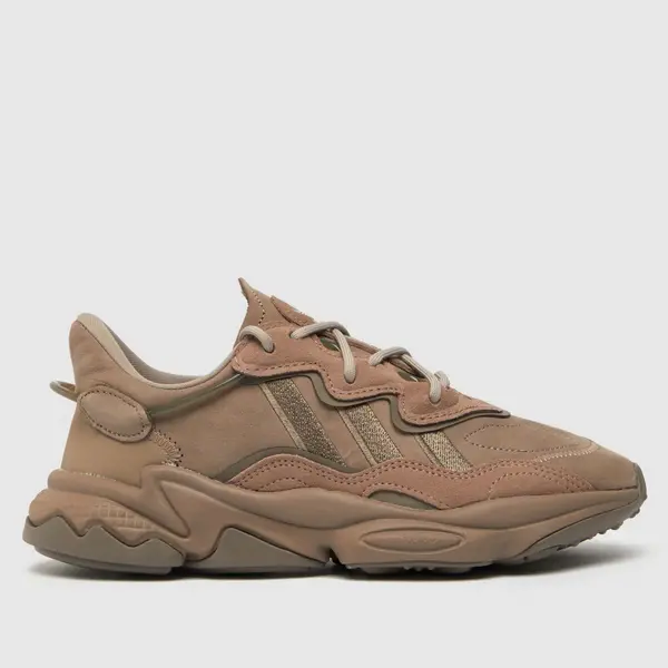 Image of adidas ozweego trainers in light brown
