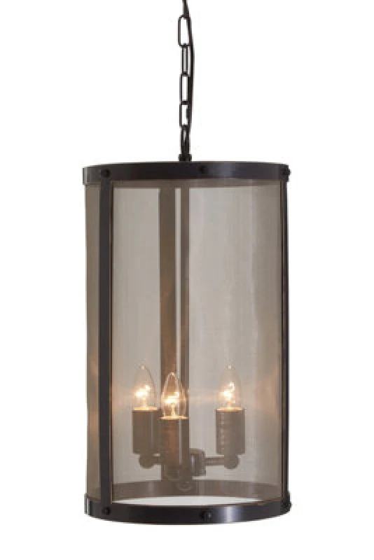 Image of Orsina Black Finish Small Pendant Light With Hints Of Gold
