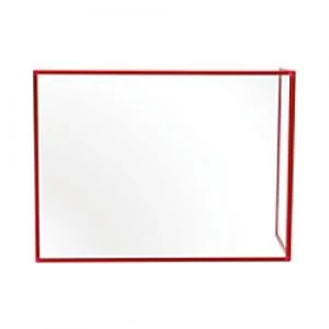 Image of Bi-Office Maya Duo Acrylic Board with Red Frame 1200 x 900 mm + 600 x 900 mm Pack of 2