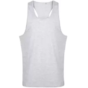 Image of Tanx Mens Vest Sleeveless Vest Top / Muscle Vest (LXL) (Heather Grey)