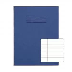Image of RHINO 9 x 7 Exercise Book 96 Pages 48 Leaf Dark Blue 8mm Lined with