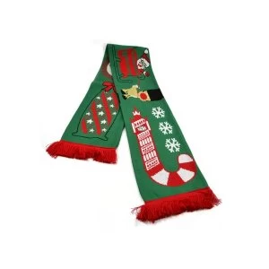 Image of Christmas Scarf Red Bus
