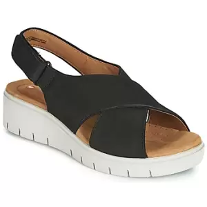 Image of Clarks UN KARELY SUN womens Sandals in Black,5,5.5,7,8,6,3,4,5,6