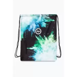 Image of Hype Chalk Dust Drawstring Bag (One Size) (Blue/Green/Black)