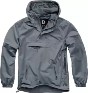 Image of Brandit Summer Windbreaker Hoodie, black-grey, Size L, black-grey, Size L
