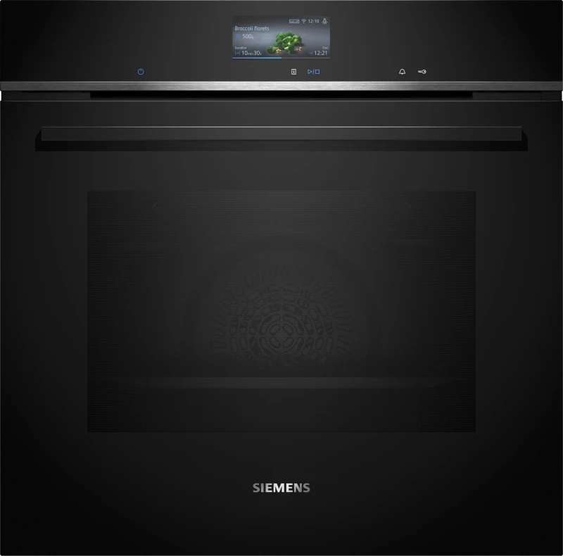 Image of Siemens HB736G1B1B iQ700 Electric Single Oven - Black HB736G1B1B Black