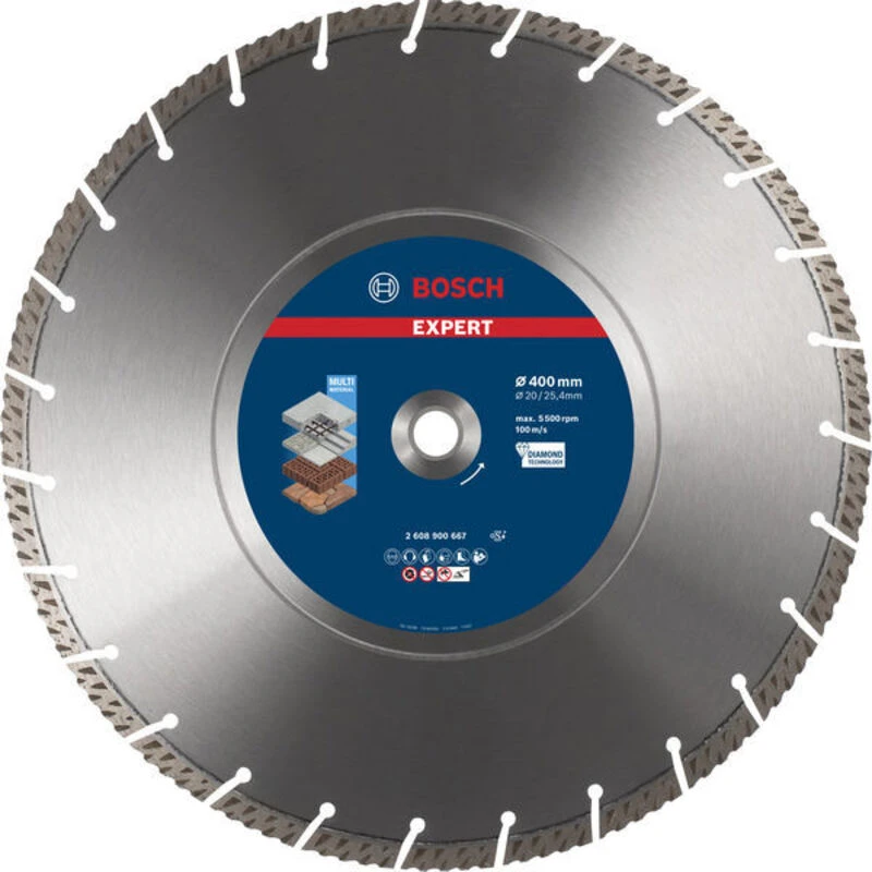Image of Bosch Expert Multi Material Diamond Cutting Disc 2608900667 Diameter: 400mm