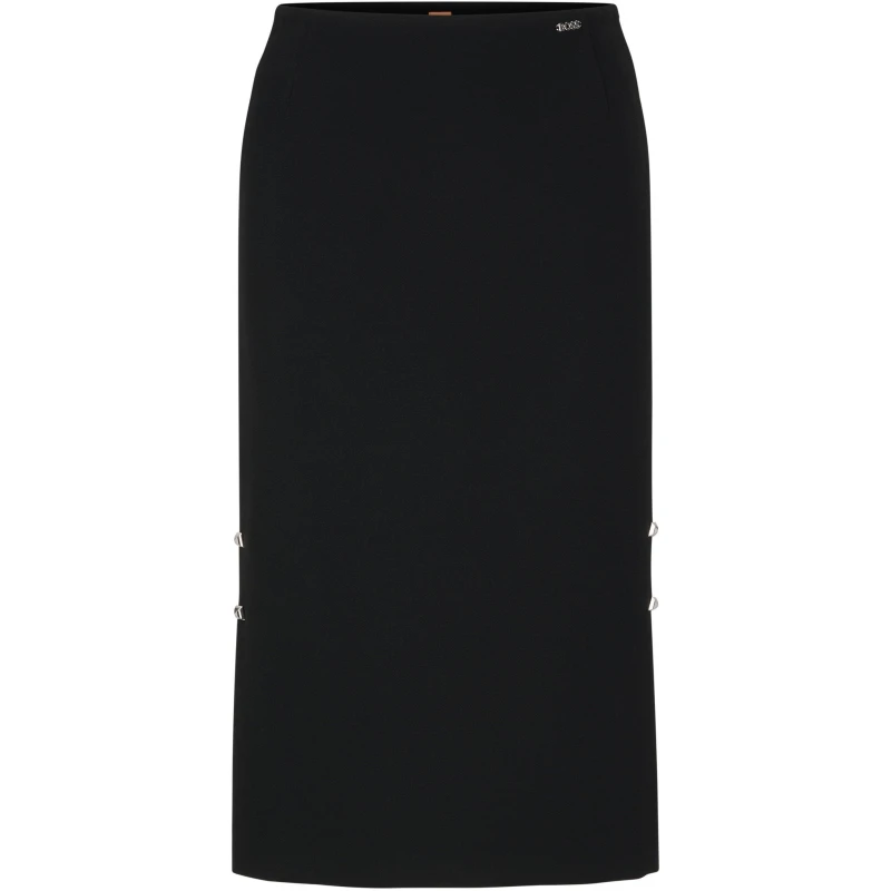 Image of Boss Womens Vevoka Tailored Pencil Skirt Black female 6 (XS)