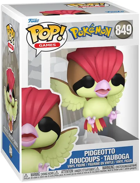 Image of Pokemon Pidgeotto - Roucoups - Tauboga vinyl figurine no. 849 Funko Pop! multicolour