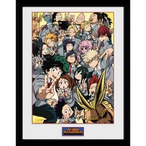Image of My Hero Academia School Group Framed Collector Print