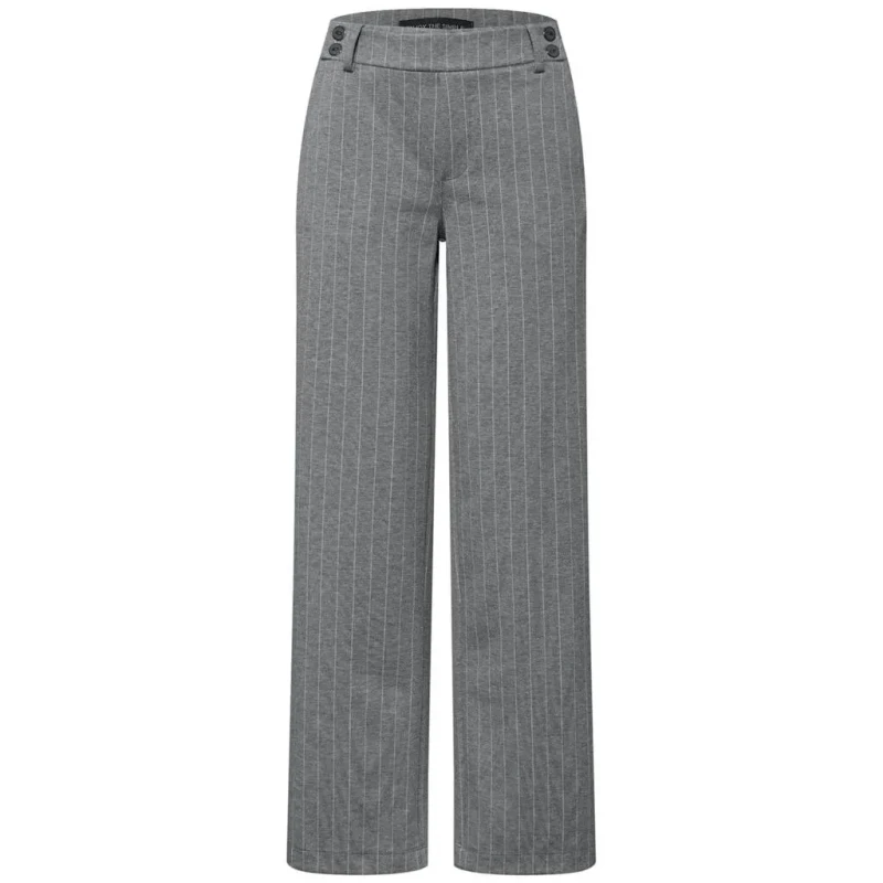 Image of cecil Womens straight trousers with fine stripes Cecil LTD QR Gris Female 32