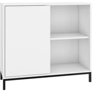 Image of Out & out Vola White Sideboard - 1 Door - 90cm