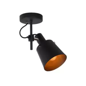 Image of Quinny Modern Ceiling Spotlight - 1xE27 - Black