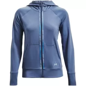 Image of Under Armour Armour Rival Terry Tape Hoodie Womens - Blue