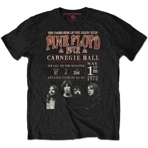 Image of Pink Floyd - Carnegie '72 Unisex Medium T-Shirt - Black