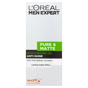Image of LOreal Men Expert Pure and Matte Anti-Shine Moisturiser 50ml