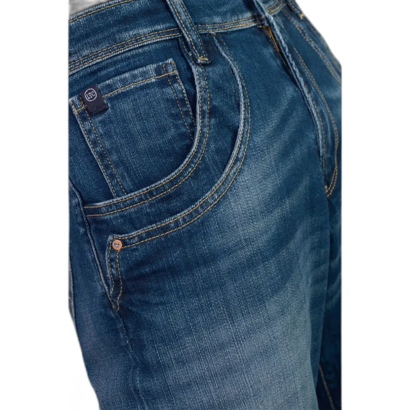 Image of Le Temps des cerises High-waisted womens jeans 400/28 Le Temps des cerises Revers No. 2 Bleu Female 31