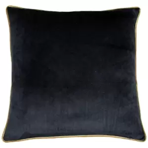 Image of Paoletti Meridian Cushion Cover (55x55cm) (Black/Gold)