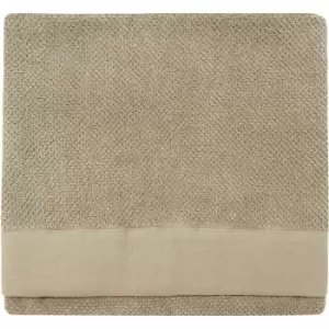 Image of Textured Weave Bath Towel 70x130cm Natural - Natural - Furn.