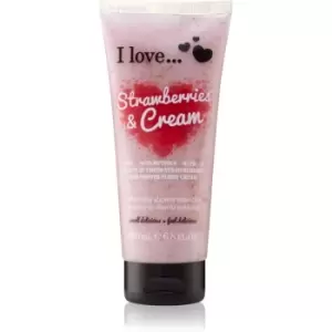 Image of I love... Strawberries & Cream Shower Scrub 200ml
