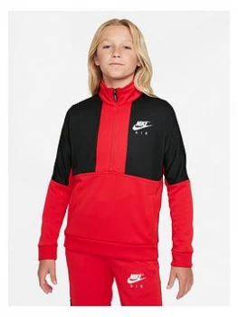 Image of Boys, Nike Air Unisex NSW Tracksuit Set - Red/Black, Red/Black, Size S