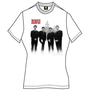 Image of The Beatles - In Liverpool Womens T-Shirt - White