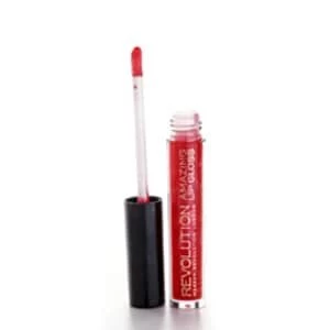 Image of Makeup Revolution Amazing Lipgloss Hot Red