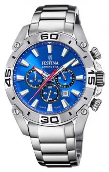 Image of Festina Chronobike 2021 Blue Dial Stainless Steel Watch