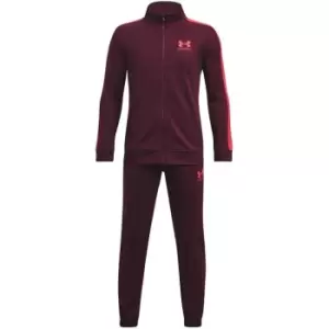 Image of Under Armour Colour Block Knit Tracksuit Junior - Red