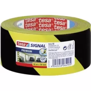 Image of tesa PREMIUM 58130-00000-01 Marking tape tesa SIGNAL Yellow, Black (L x W) 66 m x 50 mm