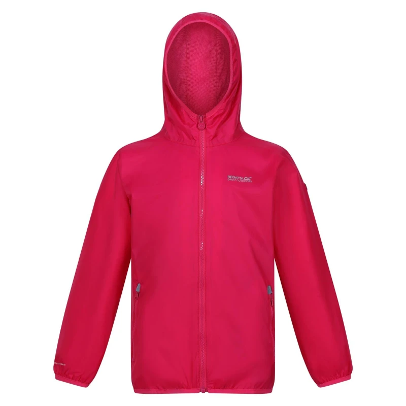 Image of Regatta Lever II Waterproof Jacket - Pink Pink C7-C8yrs