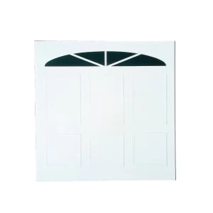 Image of Wickes Bronte Glosswhite Framed Canopy Garage Door 2134 x 2134mm