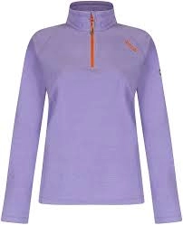 Image of Regatta Purple 'Montes' Lightweight Half Zip Mini Stripe Fleece - 8