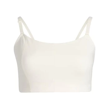 Image of adidas Yoga Studio Light-Support Bra (Plus Size) Womens - White