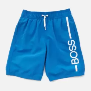 Image of Hugo Boss Boys' Logo Swim Shorts - Electric Blue - 8 Years