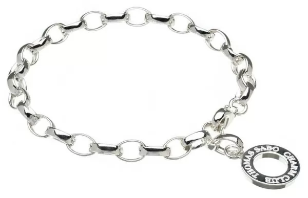 Image of Thomas Sabo X0032-001-12-M Bracelet 17.5cm Charm Carrier 925 Jewellery