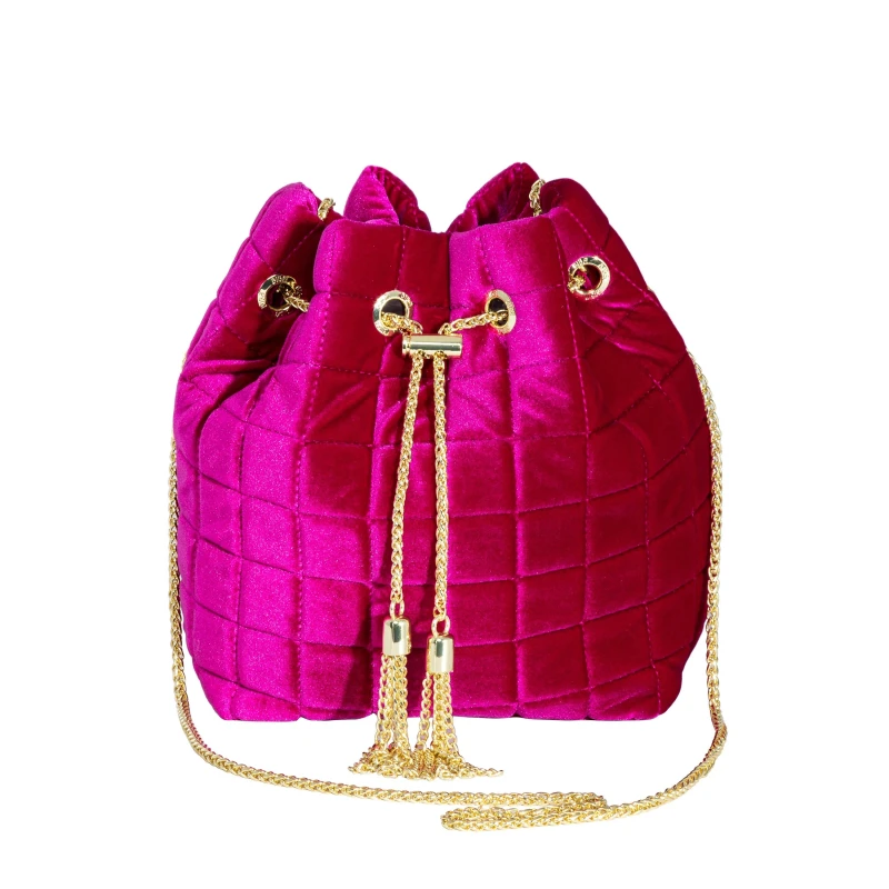 Image of Biba Biba Archive Velvet Bag - Pink Pink One Size
