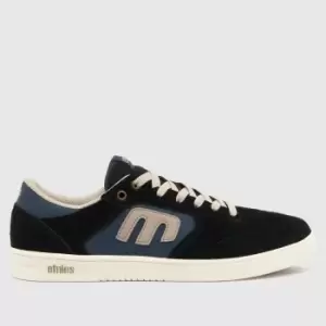 Image of Etnies windrow trainers in Black & navy