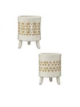 Image of Sass & Belle Ibiza & Isabella Leggy Planters ; Set Of 2