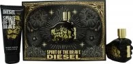 Image of Diesel Spirit Of The Brave Gift Set 50ml Eau de Toilette + 100ml Shower Gel