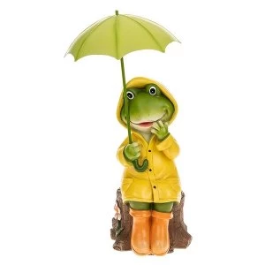 Image of Puddle Frog Sitting Girl Ornament