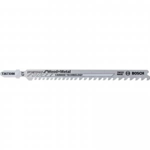 Image of Bosch T367XHM Carbide Jigsaw Blades for Wood and Metal 130mm Pack of 3