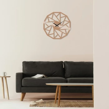 Image of Metal Wall Clock 18 - Copper Copper Decorative Metal Wall Clock